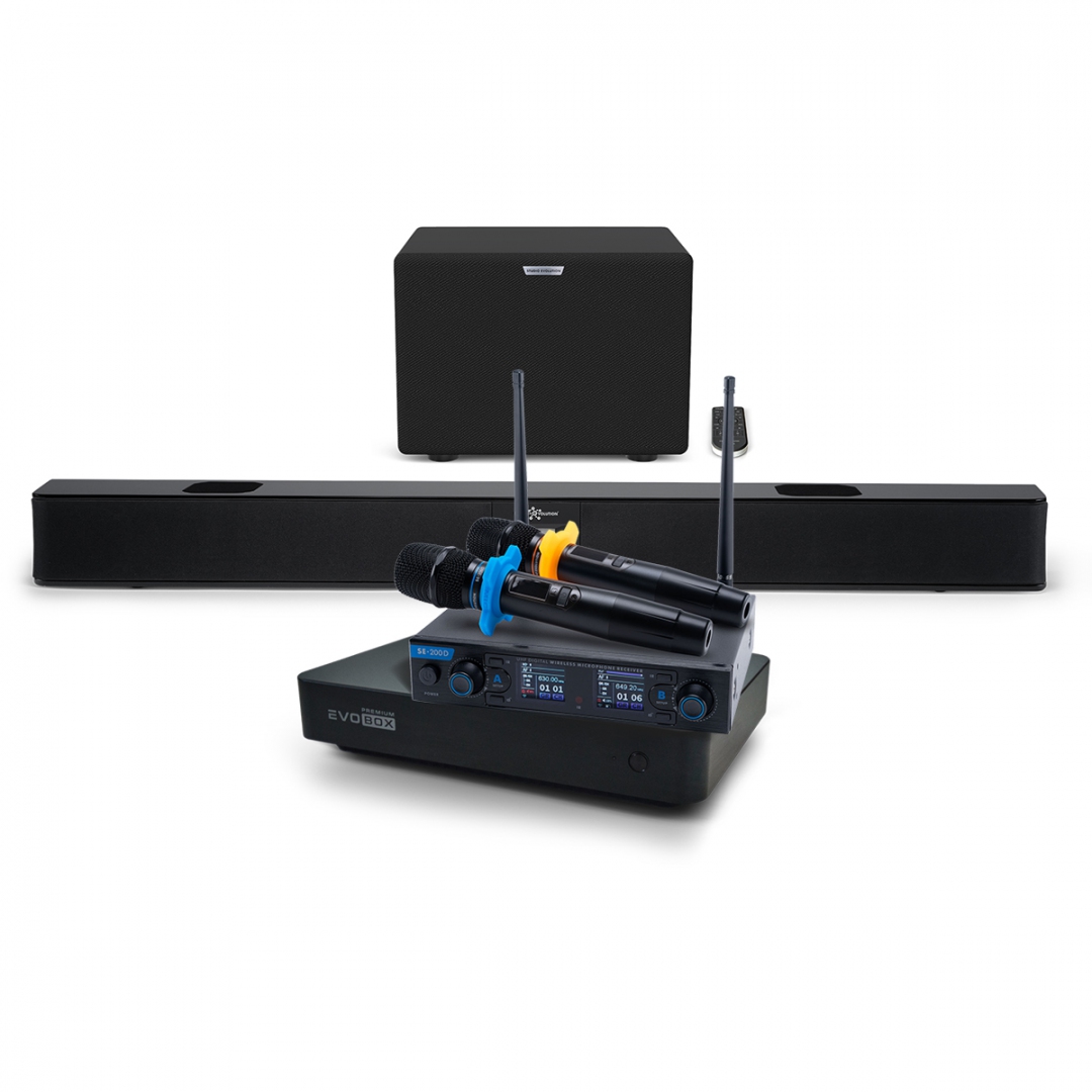 Hi-End караоке-система EVOBOX Premium + EvoSoundBar (саундбар с караоке) в Крыму