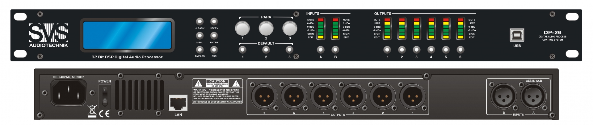 SVS Audiotechnik DP-26 Цифровой процессор: 2 входа 6 выходов в Крыму