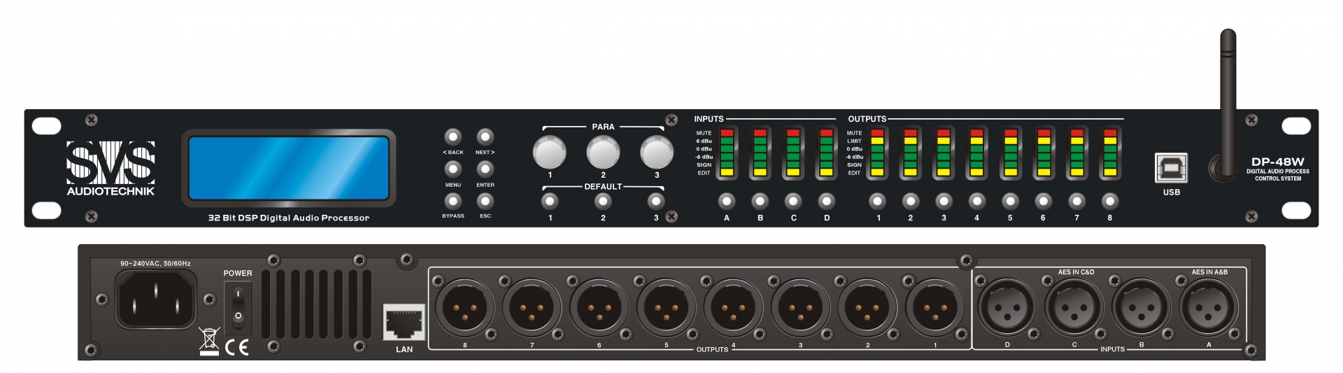 SVS Audiotechnik DP-48W Цифровой процессор: 4 входа 8 выходов в Крыму