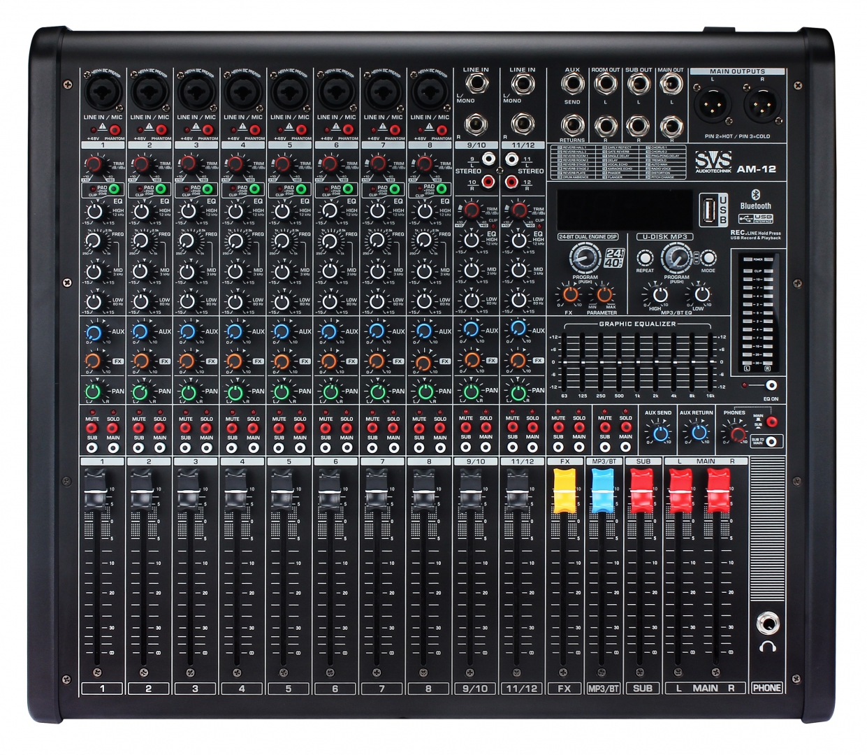 SVS Audiotechnik mixers AM-12 Микшерный пульт аналоговый, 12-канальный в Крыму